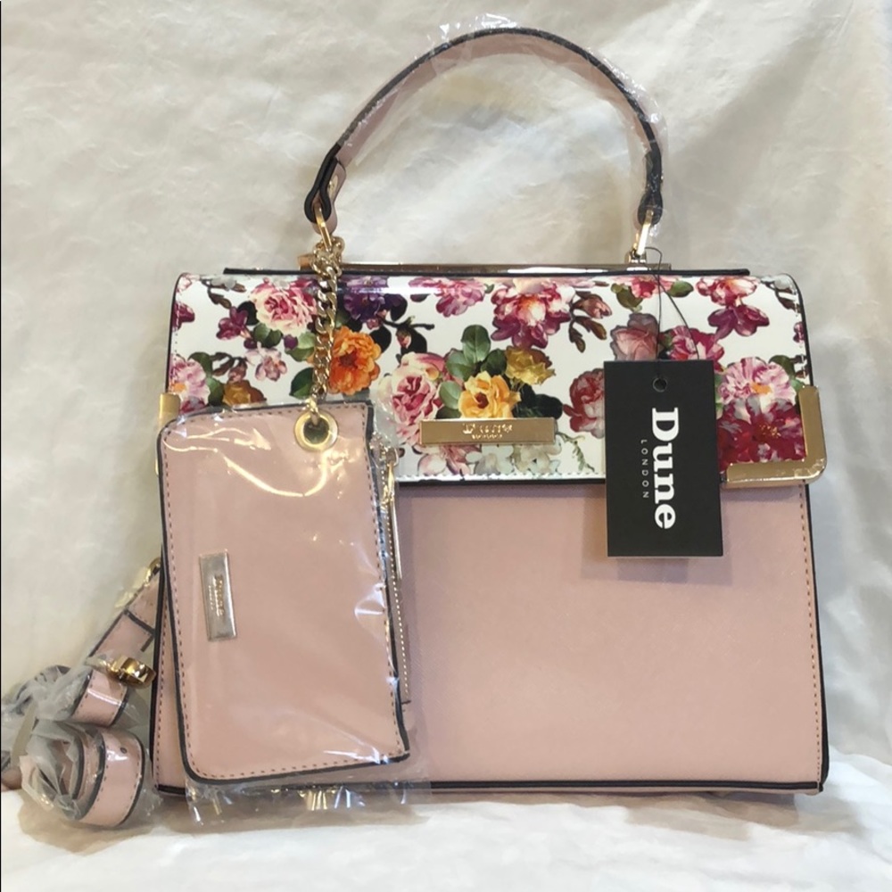 Dune Floral Pink Structured Pocketbook